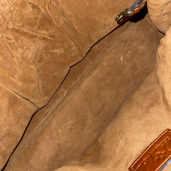 Patricia Nash Leather Tooled Vegan Tan Olivenza Tote Vintage - - Picture 4 of 5